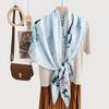 New fashion 111 mulberry silk silk scarf, women's Spring Festival gift for elders to keep warm 111 silk collection