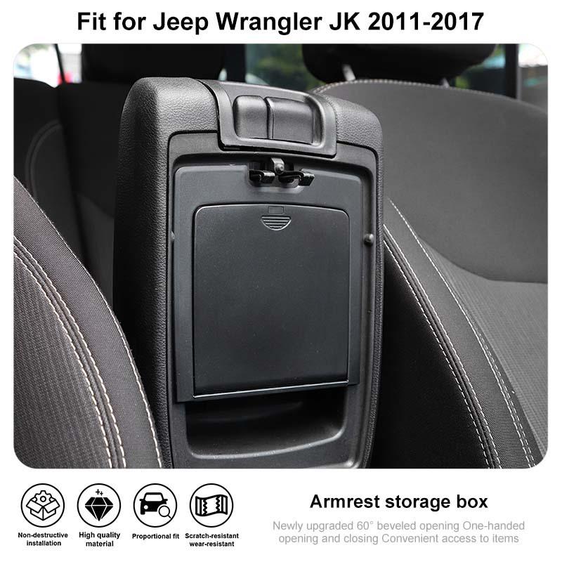 Úložný box loketní opěrky Organizér Kontejner Pro Jeep Wrangler JK 2011-2017 Příslušenství interiéru auta