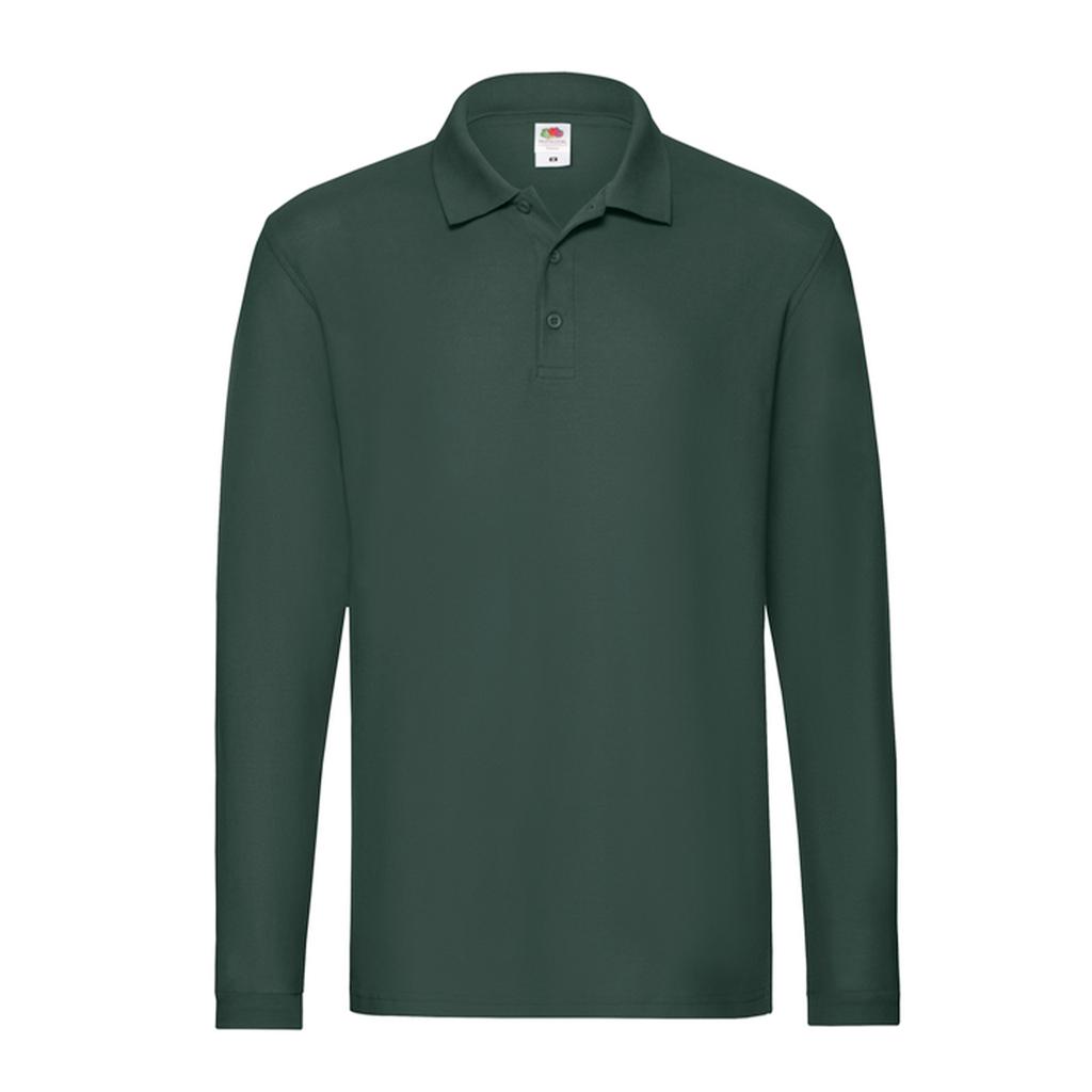 Fruit of the Loom Mens Premium Long-Sleeved Polo Shirt
