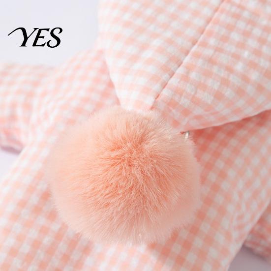 Outdoor Dog Apparel Hooded Plaid Pet Jumpsuit, Four Legged Apparel, Cozy Hoodie with Small Winter Coat Pompom, Plush Lined Onesie Clothes for