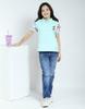 MONTE CARLO Girls Printed Polo Neck Half Sleeve T-Shirt