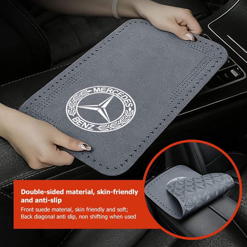 UMEG7 Car Styling Leather Armrest Box Pad Center Console Protector Interior Accessories For Benz AMG VIANO GLB GLC W108 W124 W126 W169