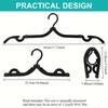 5/7pcs Portable Folding Clothes Rack Set, Plastic Hanging Drying Rack with Windproof Hooks, Multipurpose Travel Coat Hanger