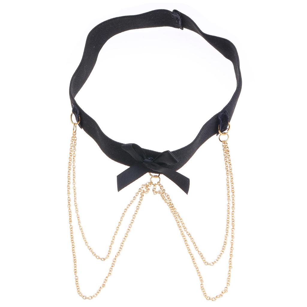 Bowknot Heart Cross Tassel Leg Chain - European & American Sexy Leg Ring