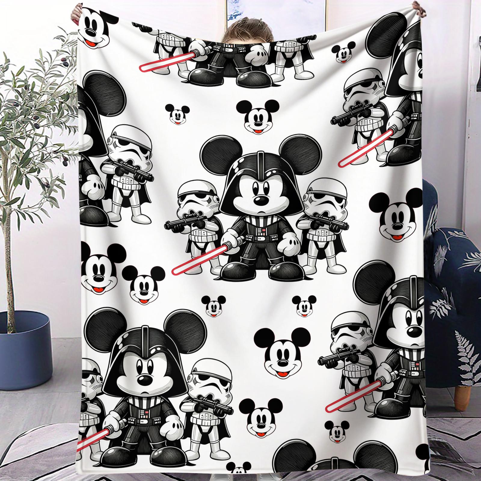 

Vintage Mickey Mouse Mickeys Revue Blanket Warm Cozy Portable Flannel Blanket for Home Camping Travelling Gift for Girls Boys 70x100cm