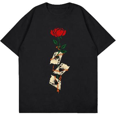 T-shirt Grafiche da Uomo Oversize Creative Graffiti Manica Corta Camicie Estive Casual Rapper Streetwear Y2k Top T-shirt