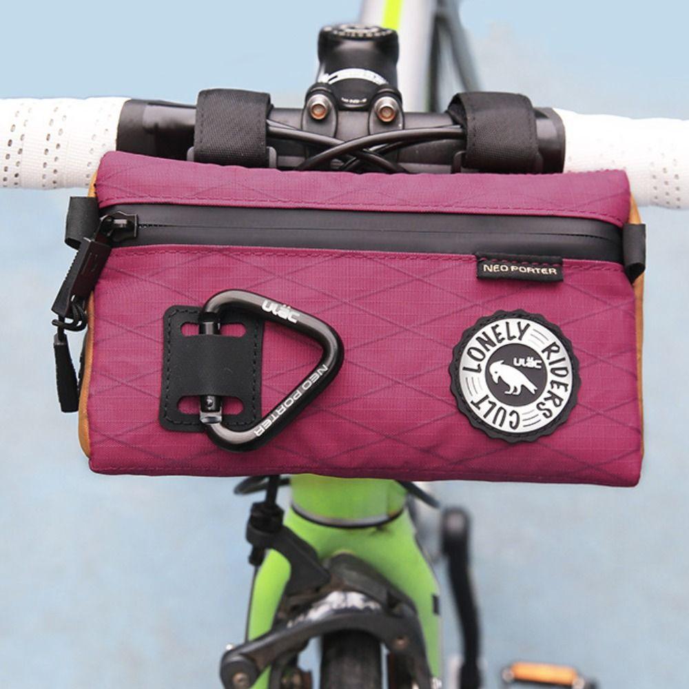 Large Capacity Bike Front Frame Bag Canvas Bike Triangle Head Bag  Mountain Road Bike