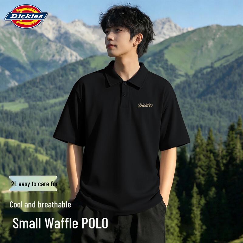 Dickies Men s 2026 Waffle Knit Short Sleeve Polo Shirt 3XL