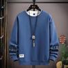 Spring Autumn Men Clothing Sweatshirt Harajuku O-Neck Long Sleeve Sweatshirt Men Casual Streetwear Hoodies Men