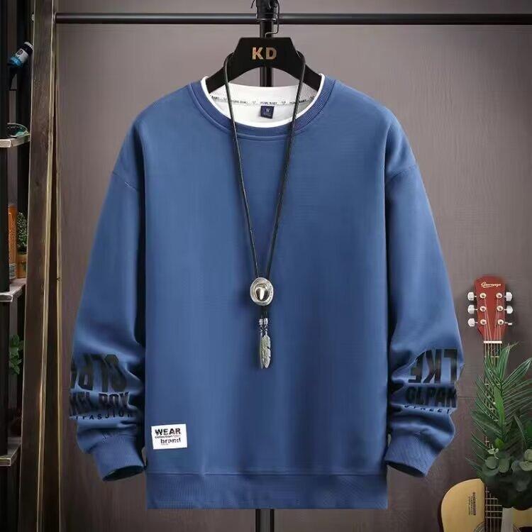 Spring Autumn Men Clothing Sweatshirt Harajuku O-Neck Long Sleeve Sweatshirt Men Casual Streetwear Hoodies Men