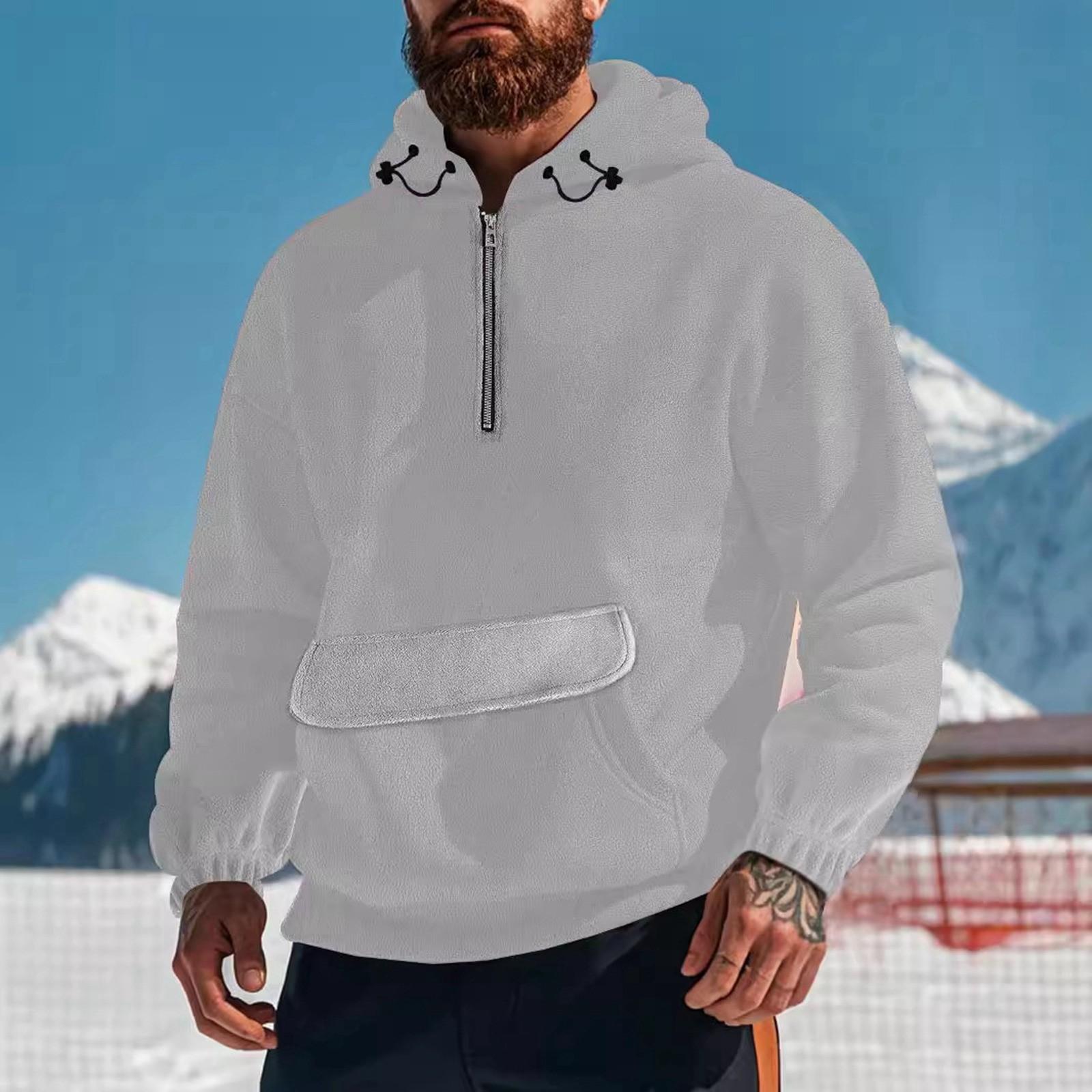 

Мужская однотонная повседневная толстовка с капюшоном, длинный рукав, пуловер, толстовка XXXL белый