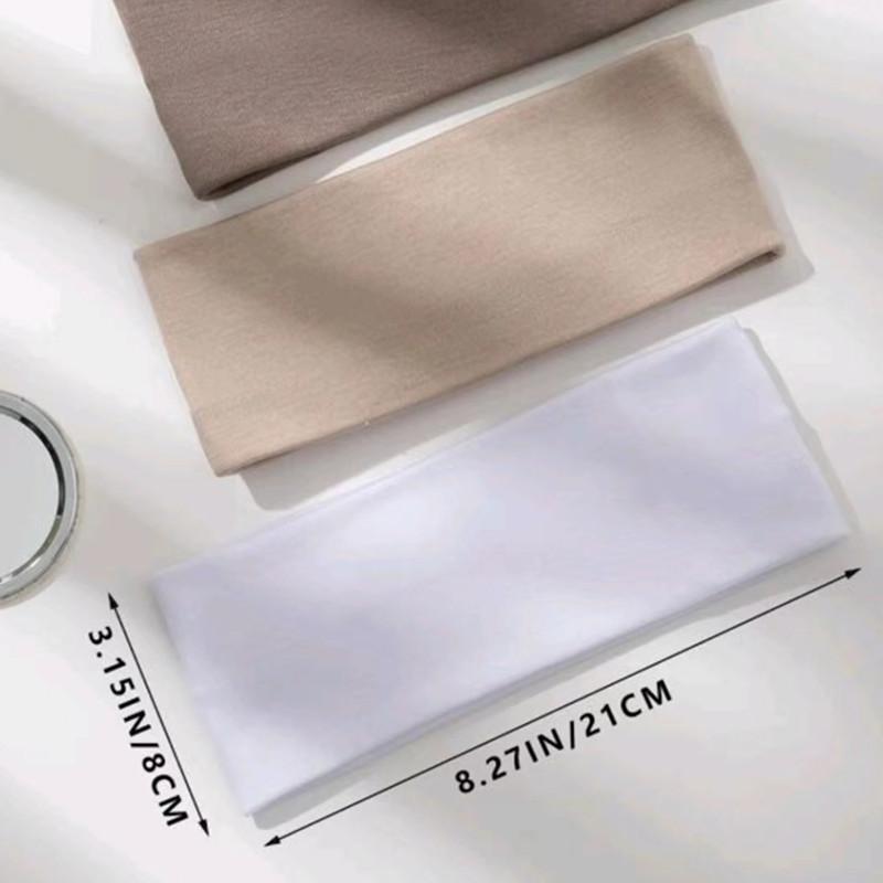 6Cm Wide Simple Basic Solid Color Sports Yoga Headband Running Antiperspirant Sweat Suction Men'S And Women'S Headband