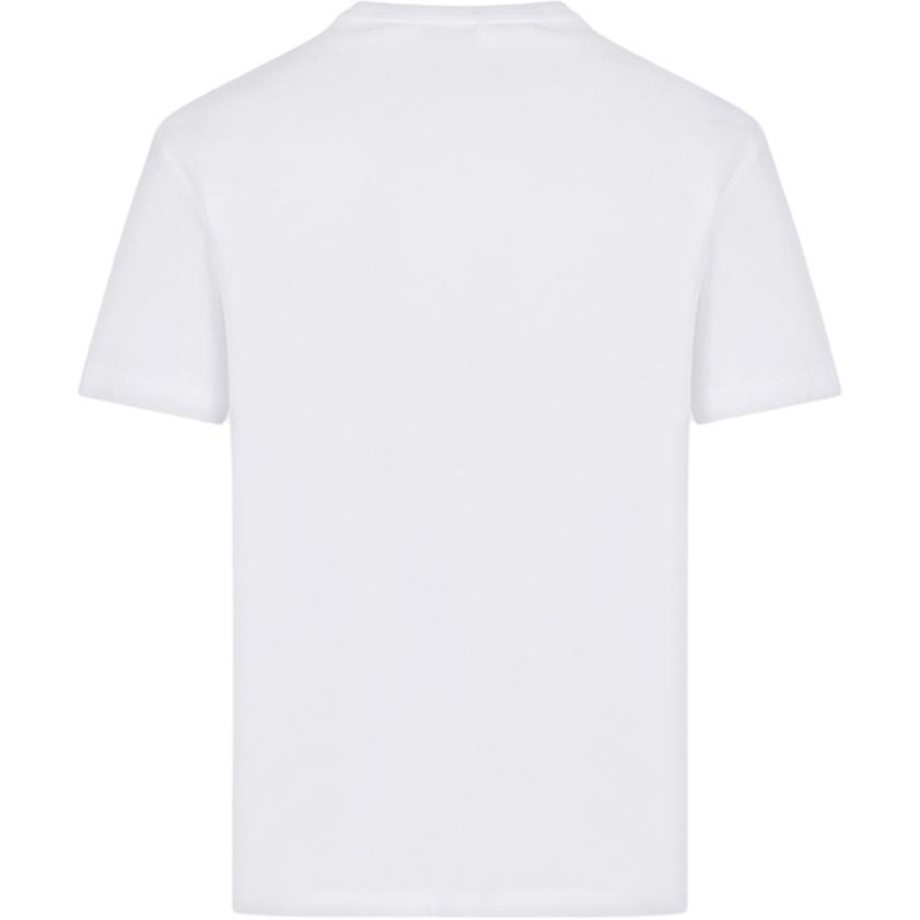 Emporio Armani EA7 SS23 Letter Print Crew Neck Short Sleeve T-Shirt Men Tops White 3RPT20-PJM9Z-1100