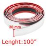 100" Car Bumper Door Edge Lip Guard Chrome Decor Protector Moulding Trim Strip
