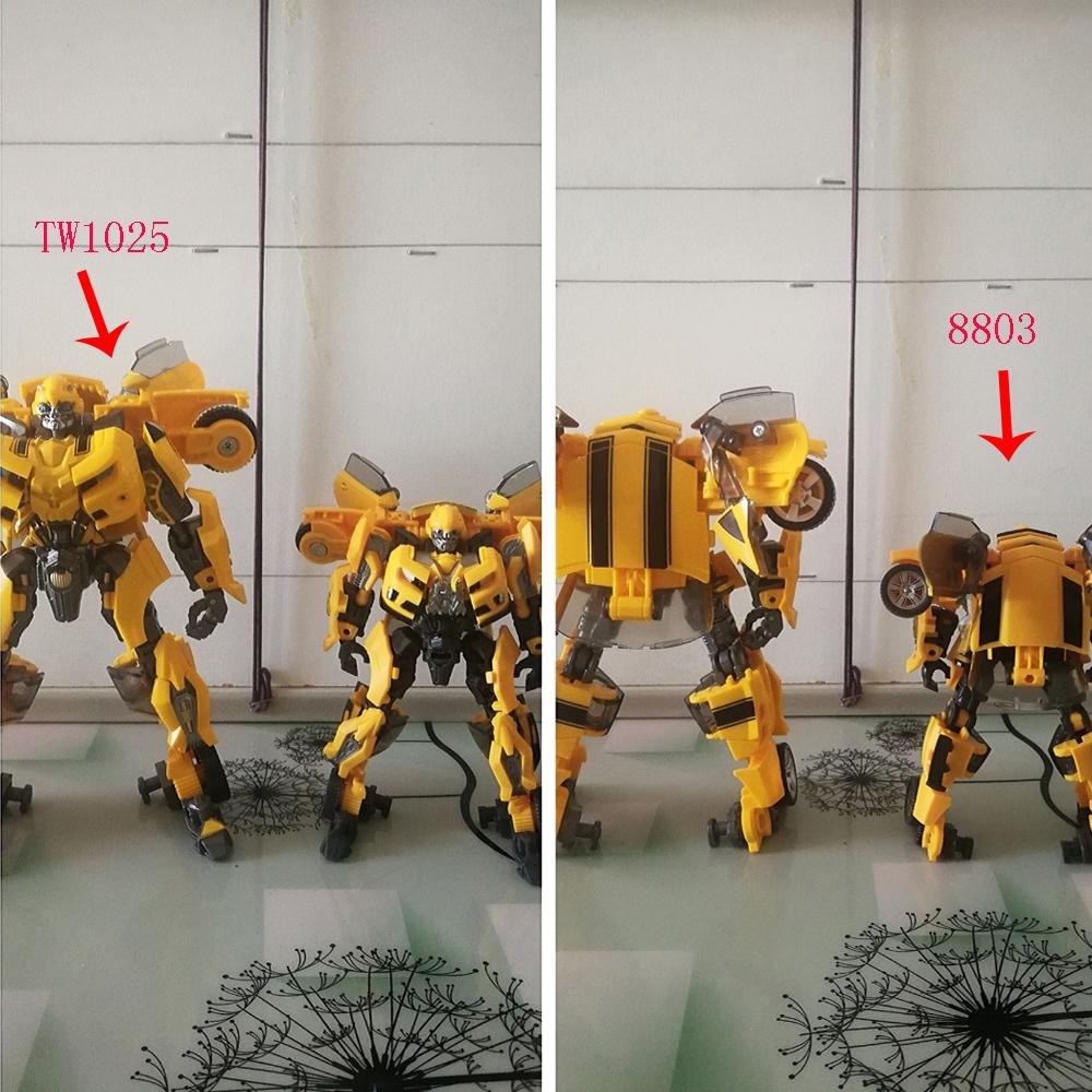 Transformation Toys Yellow Bee Hornet Warrior Movie Action Alloy Figure Robot Beetle Deformation Model Gifts BAIWEI TW1025 SS49 Kid Friendly