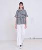 LBYL White Spandex Straight Semi-Wide Pants