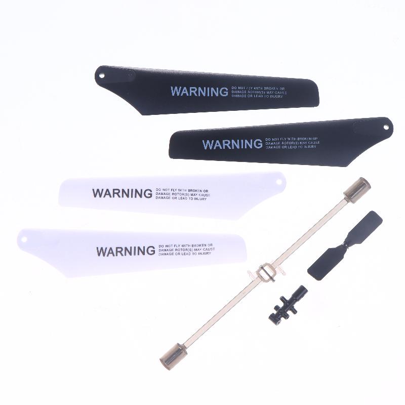 1 Set Rc Spare Parts For Syma S39 Wind Leaf Fan Main Blade Props Connect Buckle Flybar Tail Blade R/C Helicopter Toy Model