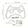 Gamepad neon neon for gaming room decoration, USB or battery powered gaming neon lamp, gaming LED night light wall decoration