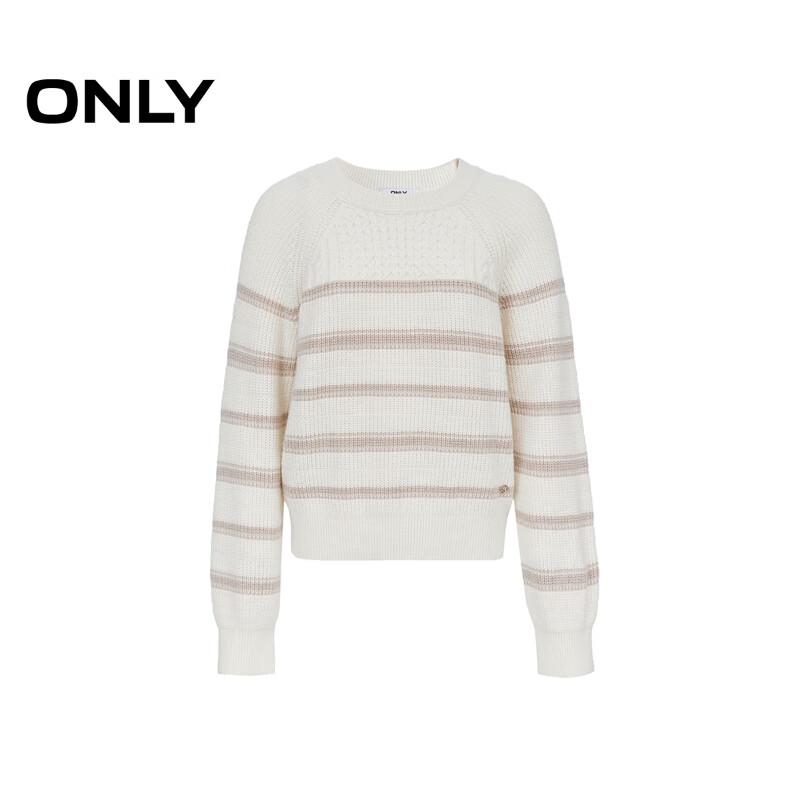 ONLY Women's Retro French Striped Raglan Knit Sweater