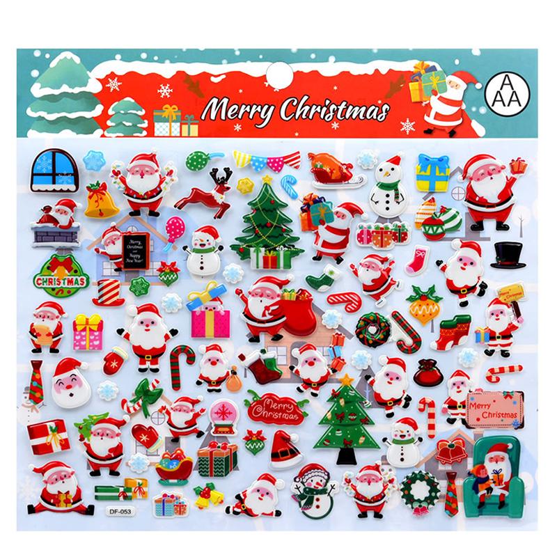 3D Bubble Sticker Car Truck Plane Traffic Waterproof Cartoon Anime Stickers For Girl Boy Kids Funny Educational Toys