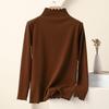 Women's Fashion Solid Colour Long Sleeve Fleece Thickened Top