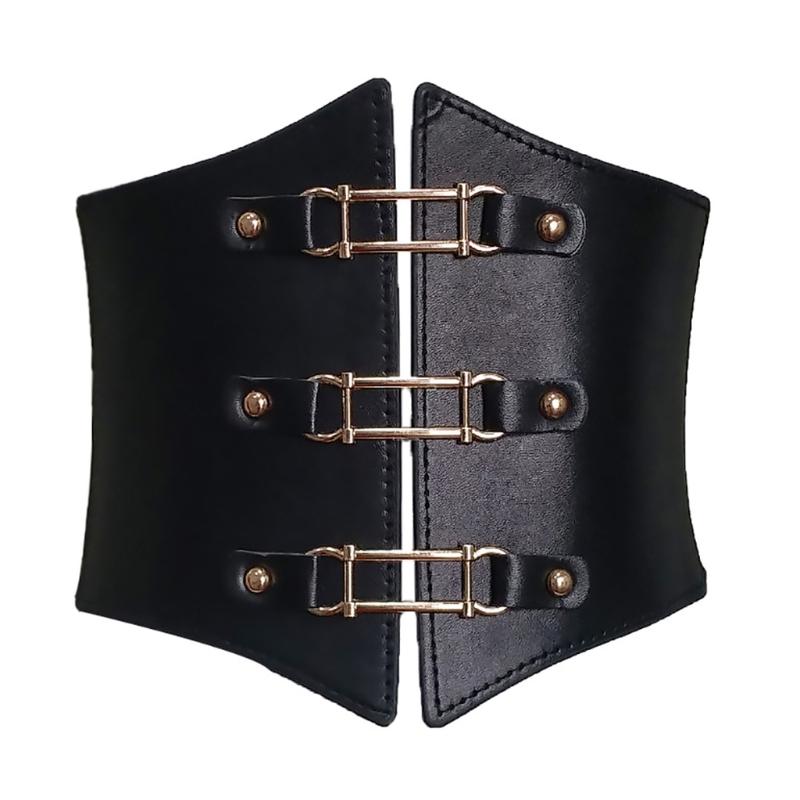Stretchy Cinch Belt For Dresses Buckle Slimming Body Belts for Women Elastic High Waist Hiphop Rock Nightclub Sexy Jeans