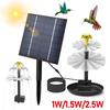 Pompă de fântână solară, kit de udare a plantelor, cu panou solar, fântână solară, baie de păsări, fântână în aer liber, grădină, piscină