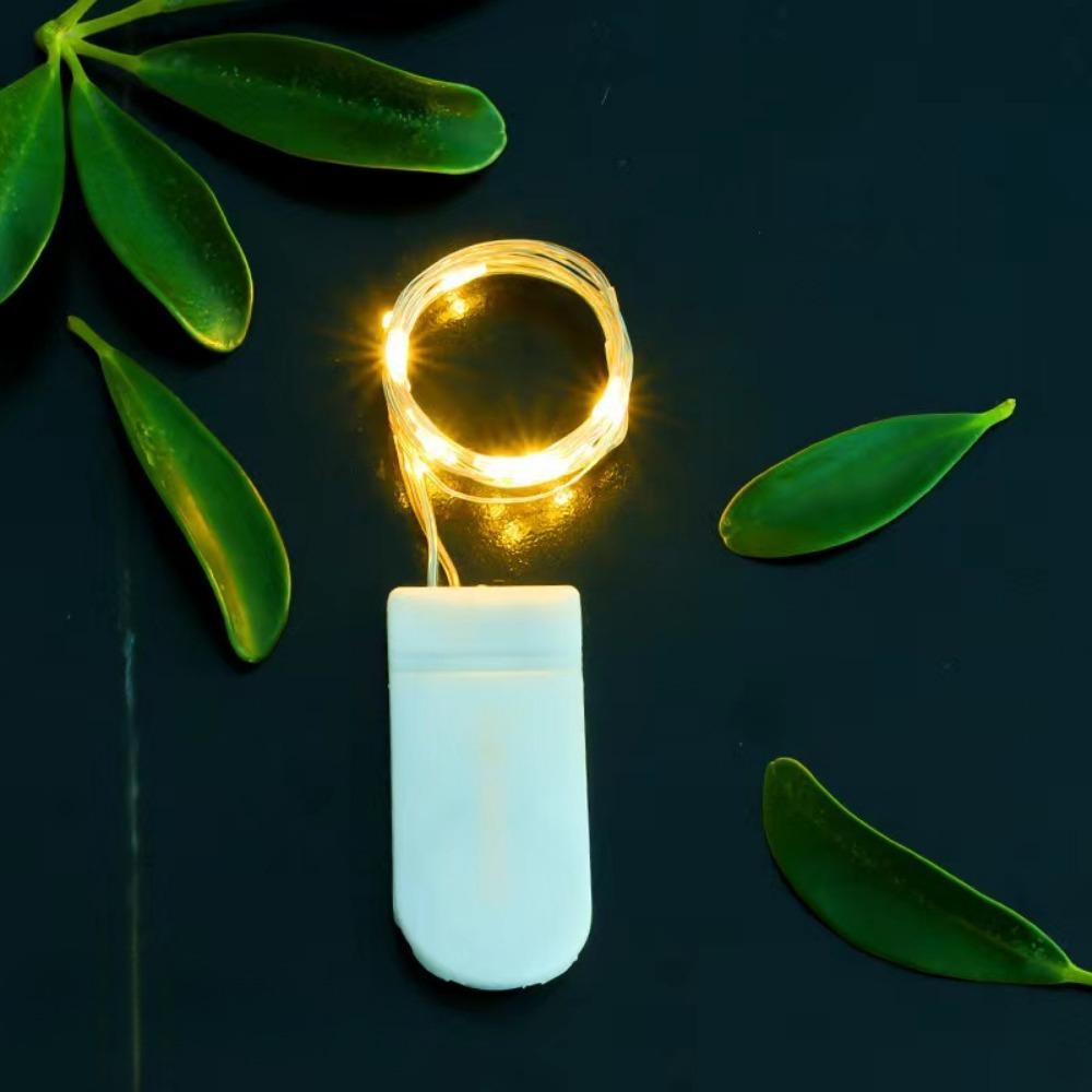 Zhou Peisi Milky White U-Shaped Button Battery Box with Lead Wires and Switch for String Lights