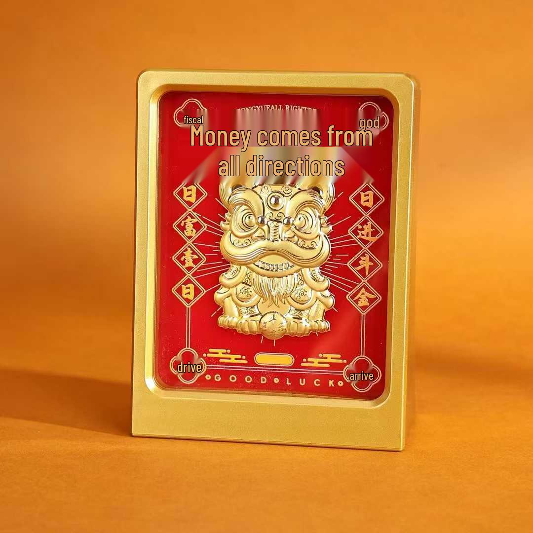 Shuibei 999 Gold Year of the Horse Ornament: Attract Wealth & Blessings