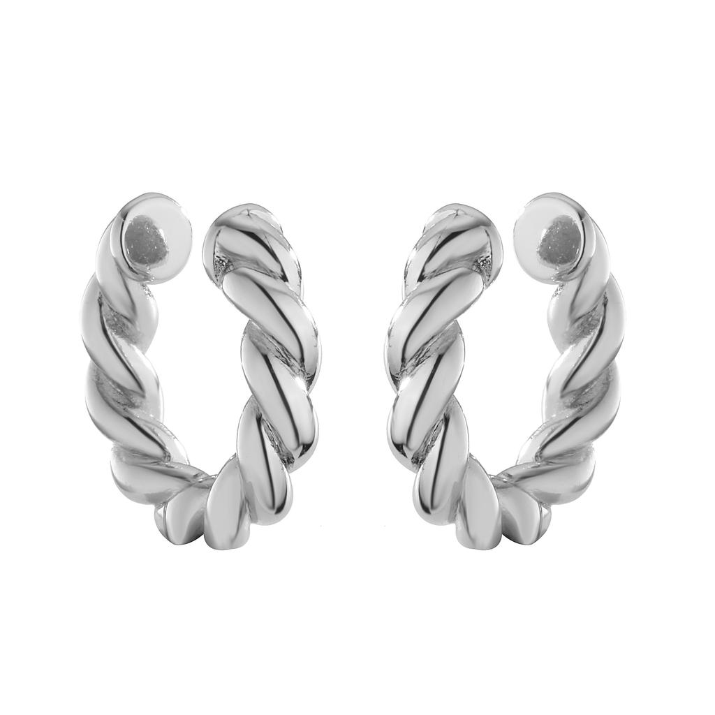 HECHENG,Fashion Ear Cuffs Without Piercing Ear Clip Earrings Non-Piercing Fake Cartilage Earrings For Women Zircon