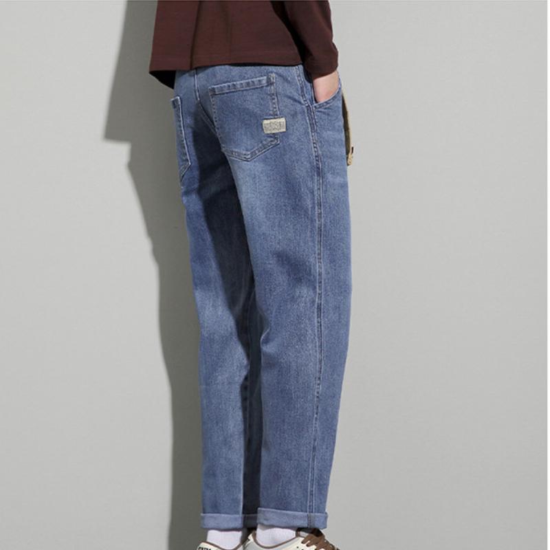 Loose Men's Straight Leg Jeans Autumn Winter Workwear Style High Street Long Trousers Trendy New Hot Sale of The Season Male Den
