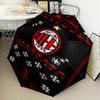 1PC Ac Milan Printed Umbrella Folding umbrella, automatic umbrella 8-Frame for Travel, camping Fan gifts Christmas Gifts