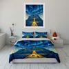 Illuminated pyramid and aurora. Bedding sets Duvet cover sets Duvet covers Pillowcases(1 * Duvet Cover 2 * Pillowcases without duvet insert)
