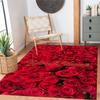 Rose Customized Name Floor Mat Suitable for Living Rooms Balcony Outdoor Decorate Room Antislip Carpet Office Home Decor Best for Christmas