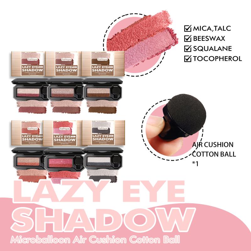 Double Color Eyeshadow With Small Mushroom Head Eye Shadow Brush Women Waterproof Two-Color Eye Makeup Cosmetics
