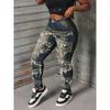 2026 New Street Fashion Distressed Stretch Patchwork Jeans for Women Casual Slim-Fit Pants