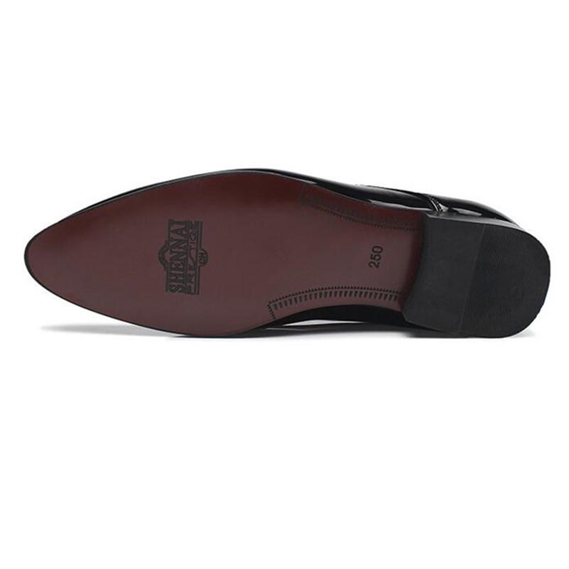 Модные высококачественные мужские туфли-оксфорды с острым носком — фото 7