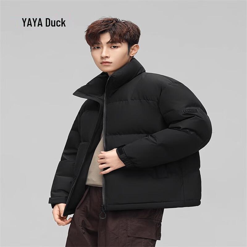 Yaya 2024 Unisex Short Color-block Down Jacket