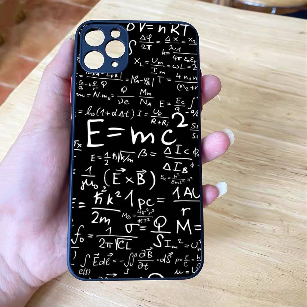 

Физика Химия Математика Для чехла iPhone 16 15 14 13 12 11 Pro xs Max Противоударный Мягкий Телефон Y2K Чехол Задняя часть из твердой оболочки iPhone 12 pro