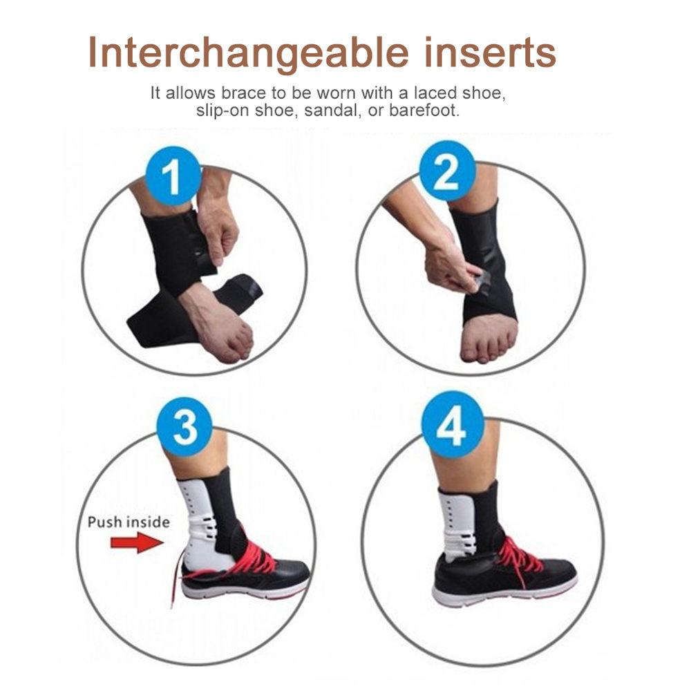 1Pcs Adjustable Foot Droop Splint Brace Orthosis Ankle Joint Fixed Strips Guard Support Sport Hemiplegia Rehabilitation Equipment