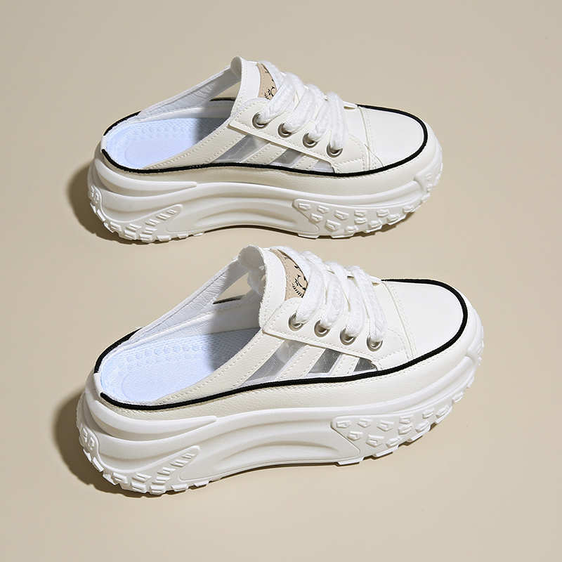 Without Strap Chamois Women's Shoes For Summer Chunky Autumn Sneakers Luxury Brand Tenia Woman Sport Hand Made High-level