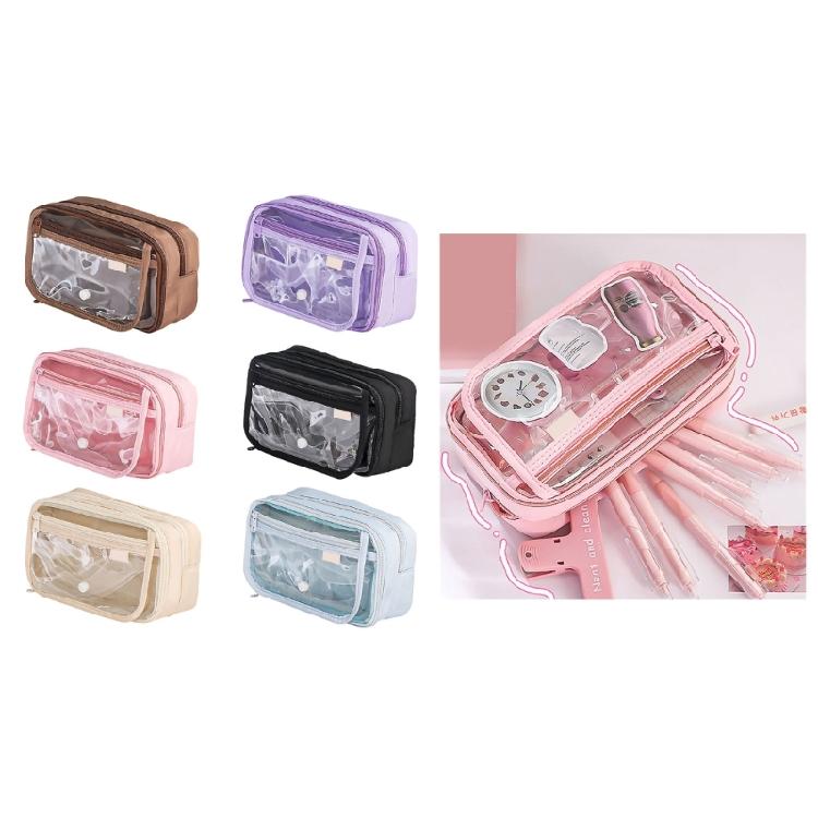 Aesthetic Pencil Case Practical Pen Case Simple Pencil Pouch Large Capacity Pen Bag Pen Pouch School Office Supplies