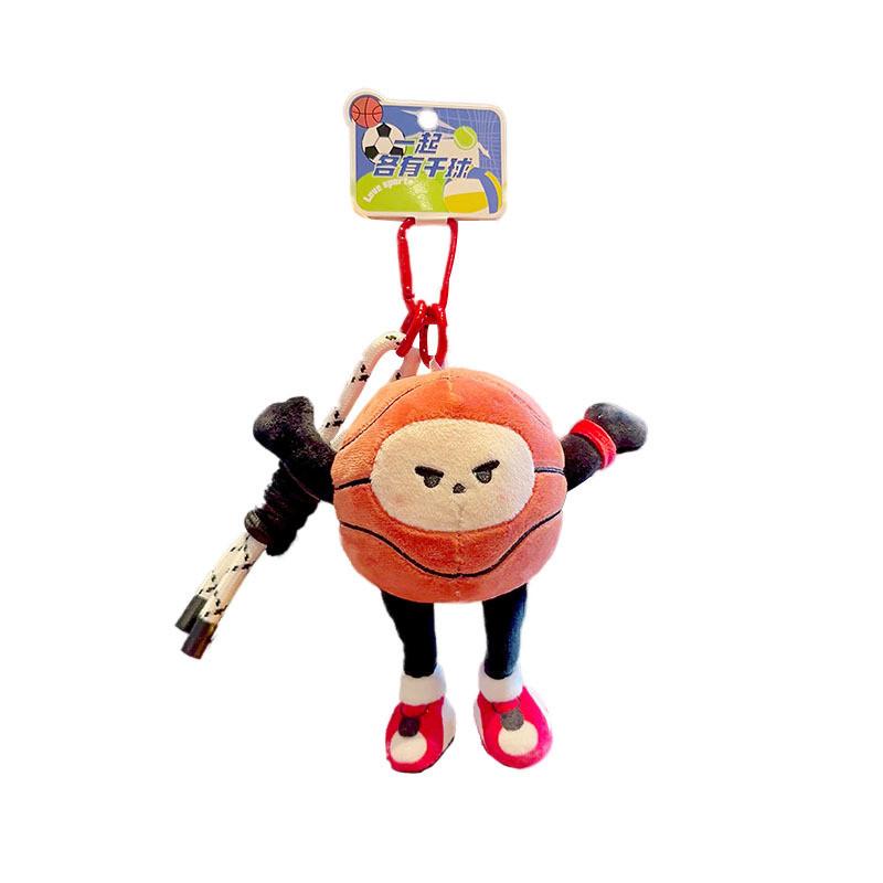 Keychains Plush Cute For Sports Fans With Soft Fabric Cartoon Dolls Character