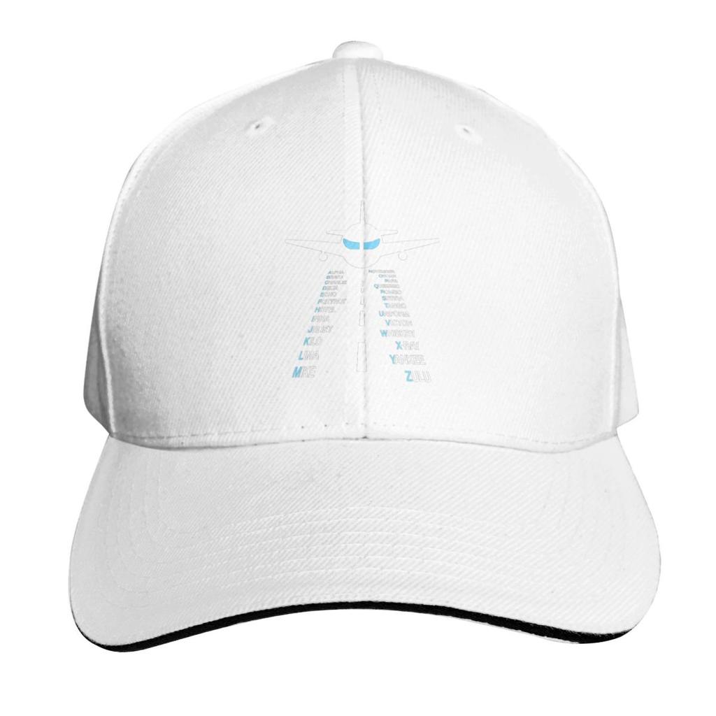Flygplanslandningsbana Fonetiska Alfabetet Keps Mode Casual Basebollkepsar Justerbar Hatt Hip Hop Sommar Unisex Basebollkepsar