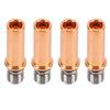 4pcs 3D Printer All Metal Heatbreak Professional Copper Alloy Extruder Throat Tube Replacement for 3D Printer