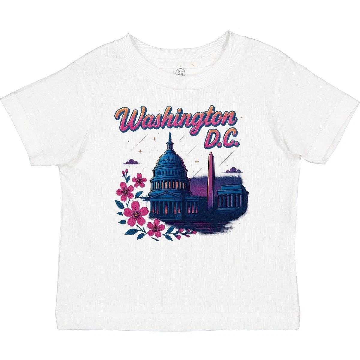 Inktastic Washington D.C. Skyline Cherry Blossoms Baby T-Shirt Souvenir Infant 110
