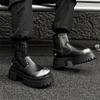 Fashion High top men's leather shoes Luxury styles by fashion designers Outdoor street Trendy youth thick soled shoes 38-46 Hot selling