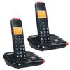 Bisofice Cordless Expandable Phone System 2-Handset with Telephone Answering 3 Lines Display Caller  0 Phone Book   Memories Hands-  Calls  