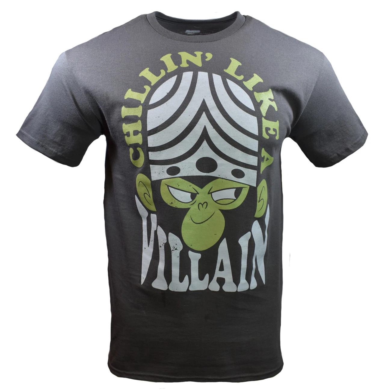 Mojo Jojo Men s T-shirt Chillin like a Villain The Power puff Girls Size Small L