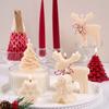 Christmas Tree Ornament Silicone Candle Mold DIY Snowflake Elk Gingerbread Man Crafts Making Soap Resin Molds Home Xmas Decor